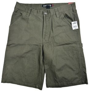 Wolverine Eaton Ripstop Traditional Fit Carpenter Shorts Mens Size 32 Green